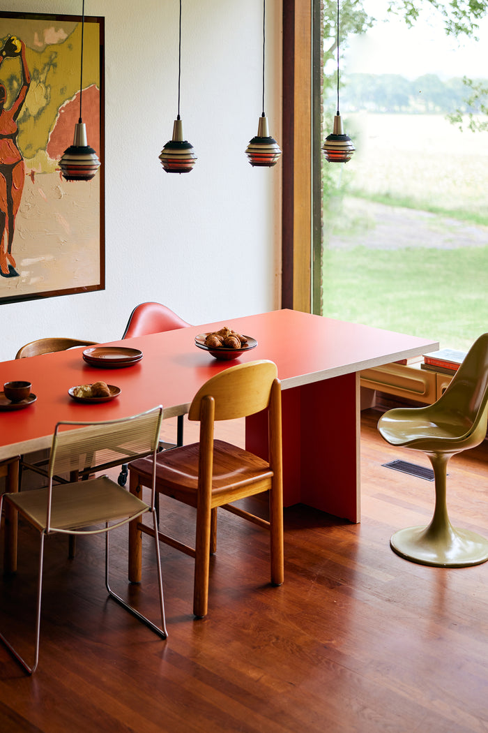 HKLIVING Customisable Rectangular Dining Table - Multiple Colours & Sizes (220cm or 280cm)
