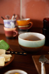 Noodle Bowls, Set of 4, Geyser, HKLIVING 70s Ceramics
