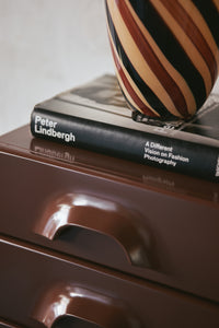 HKLIVING Chest of 6 Drawers - Chocolate (Warm & Modern Storage Unit)