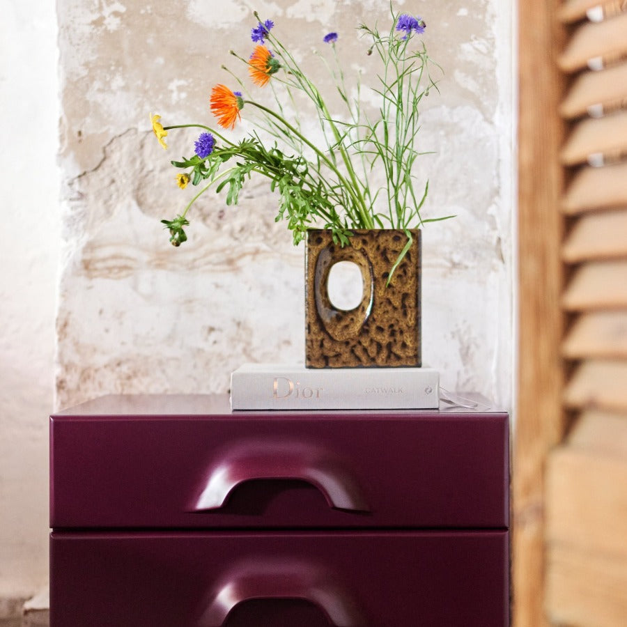 Retro Vase, Olive by HKLIVING
