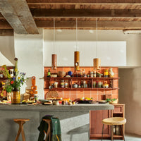 Ceramic Pendant Lamp Rosewood