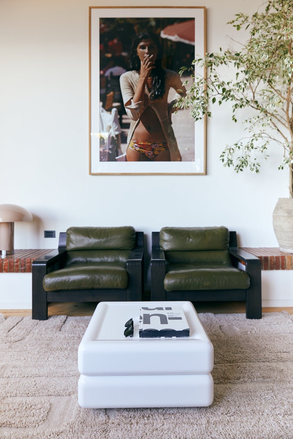 White Minimalist Coffee Table, Space by HKLIVING