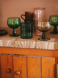 Teal Sunlit Glass, Blue Tumbler by HKLIVING