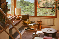Wooden Stool, Chestnut by HKLIVING