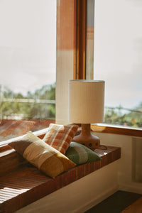 Rectangular Woven Cushion, Brown Beige Grey, 60x35cm, Meadow by HKLIVING