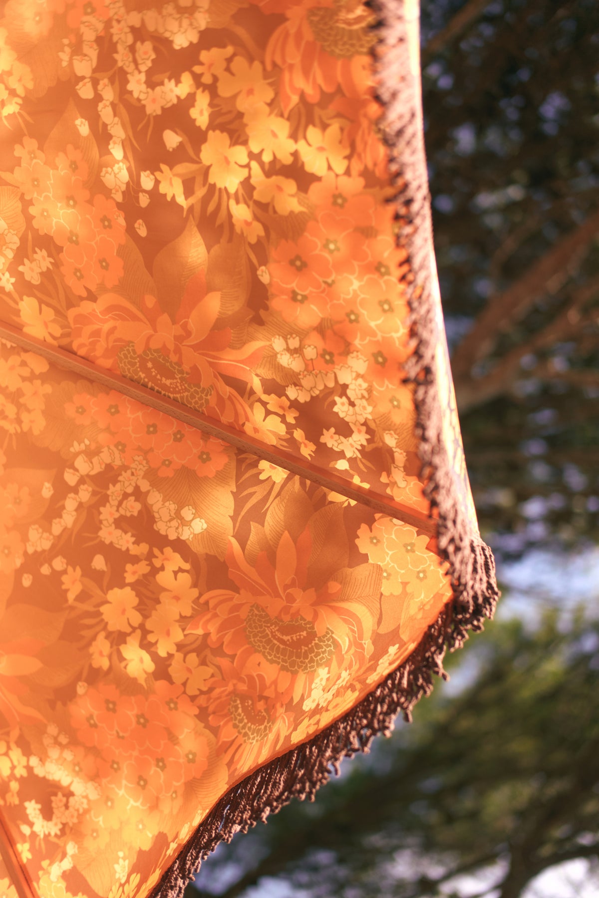 Flourish Patio Umbrella 270cm – Floral Parasol by HKLIVING
