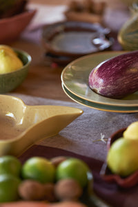 Shell Ceramic Serving Bowl, Vanilla by HKLIVING