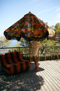 Flourish Patio Umbrella 270cm – Floral Parasol by HKLIVING