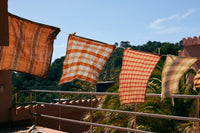 HKLIVING Vida Striped Tea Towels, 50 x 70cm - Sand Cream, Amber Grey
