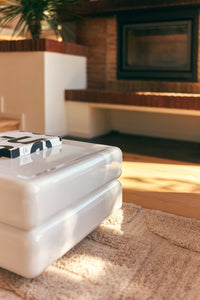 White Minimalist Coffee Table, Space by HKLIVING