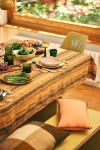 HKLIVING Vida Striped Table Cloth - Amber Grey (160x300cm)