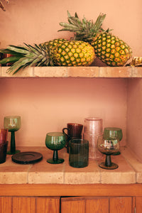 Teal Sunlit Glass, Blue Tumbler by HKLIVING