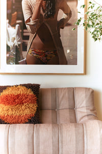 Fluffy Horizon Sunset Square Cushion, 55x55cm, Multicoloured, by HKLIVING