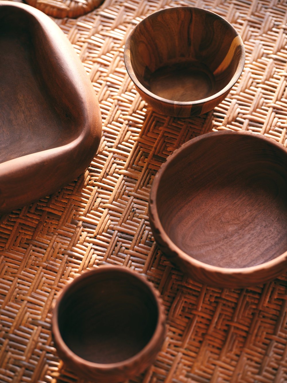 Woven Rattan Coffee Table ø100cm by HKLIVING