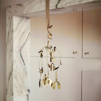 Brass Finish Mistletoe Hanging Decoration by House Doctor