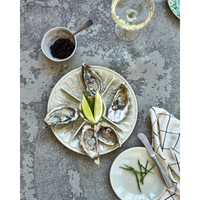 House Doctor serving plate styled with oysters and lime – perfect for entertaining