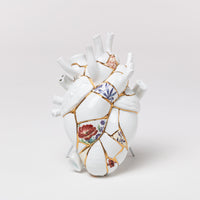 Seletti Love In Bloom Kintsugi Vase - Japanese-Inspired Anatomical Heart Vase