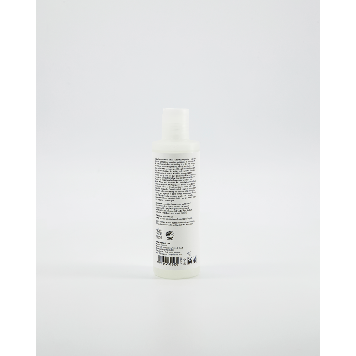 Organic Micellar Makeup Remover with Aloe Vera & Marine Minerals (195ml) - Meraki