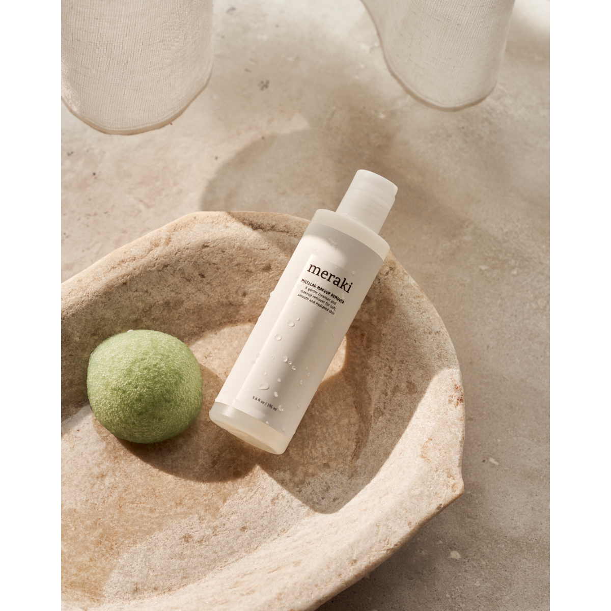 Organic Micellar Makeup Remover with Aloe Vera & Marine Minerals (195ml) - Meraki