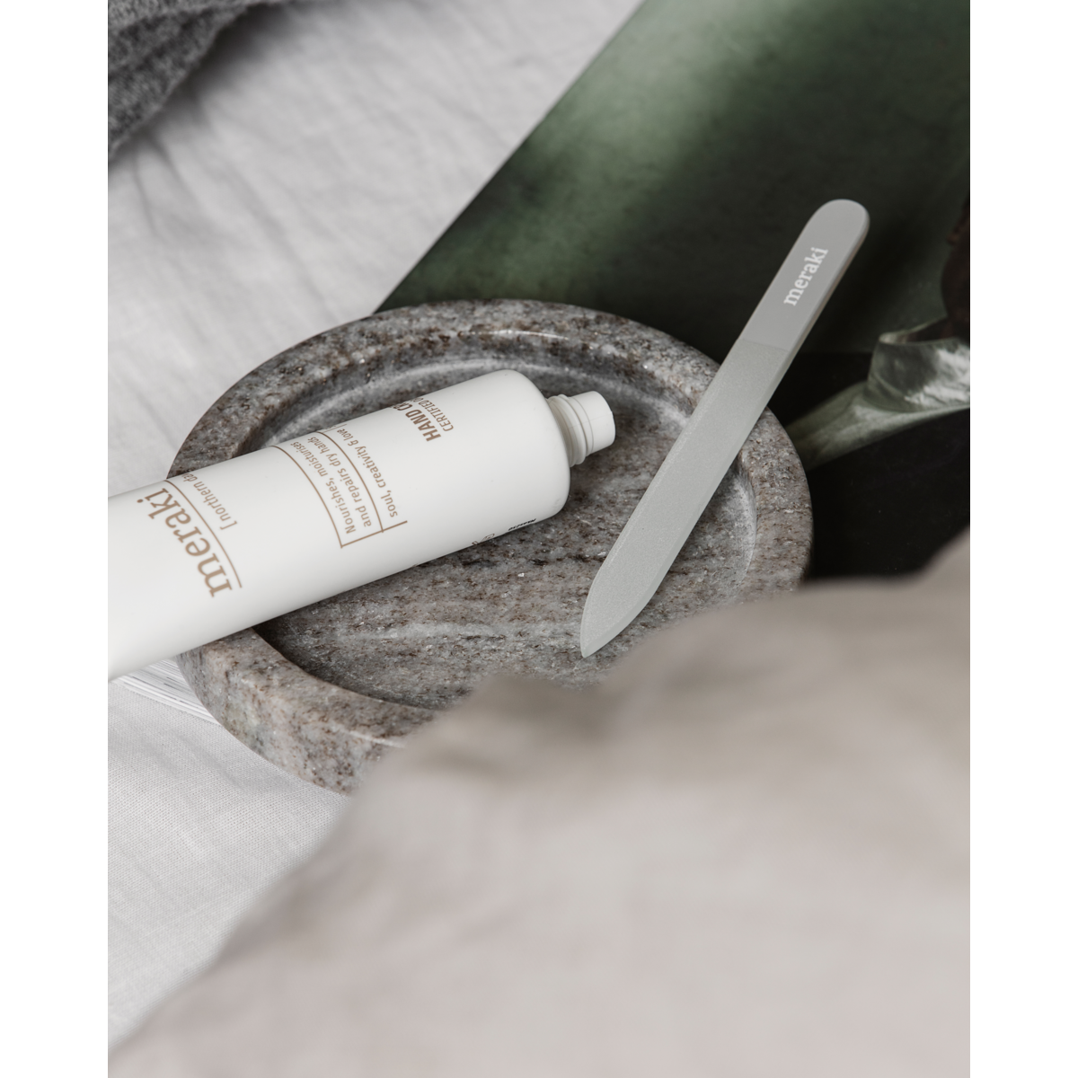 Round Beige Marble Tray (Ø12.5cm) by Meraki