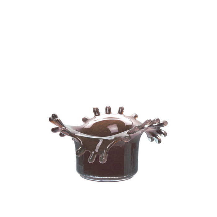 Wikholmform Mela tealight in Mullvad smoky brown finish