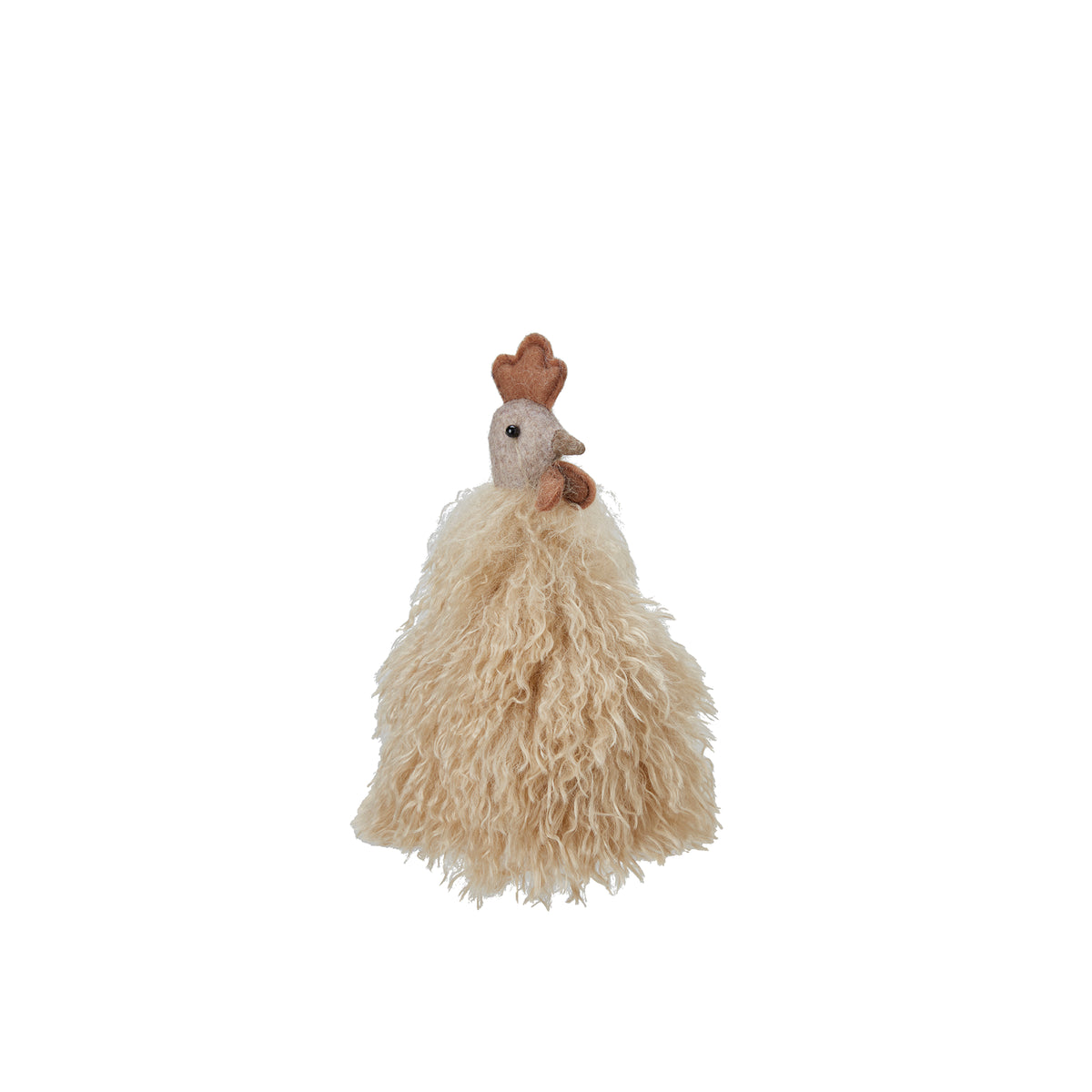 Decorative Rooster – Beige/White Mix (23cm) by Wikholmform