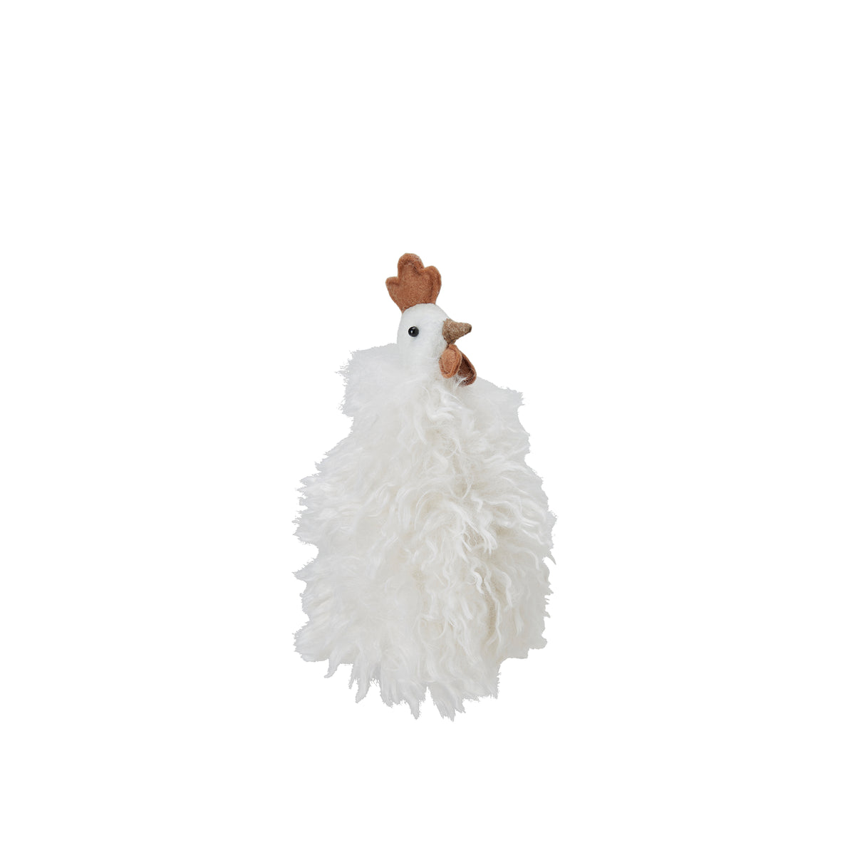 Decorative Rooster – Beige/White Mix (23cm) by Wikholmform