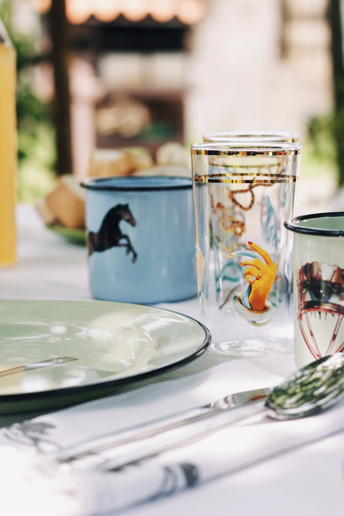 Seletti TOILETPAPER Tall Drinking Glass - Bold Borosilicate Glassware in Multiple Designs