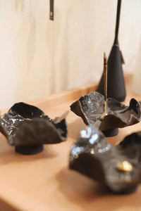 Hibiscus Noir Handmade Incense Holder – NH x L&S Ceramics