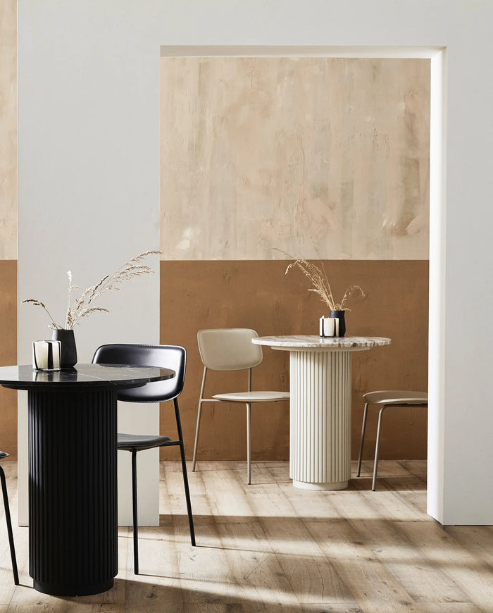 ERIE White Arnet Marble Cafe Table