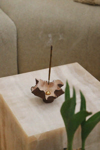 Hibiscus Rouge Handmade Ceramic Incense Holder – NH x L&S Ceramics