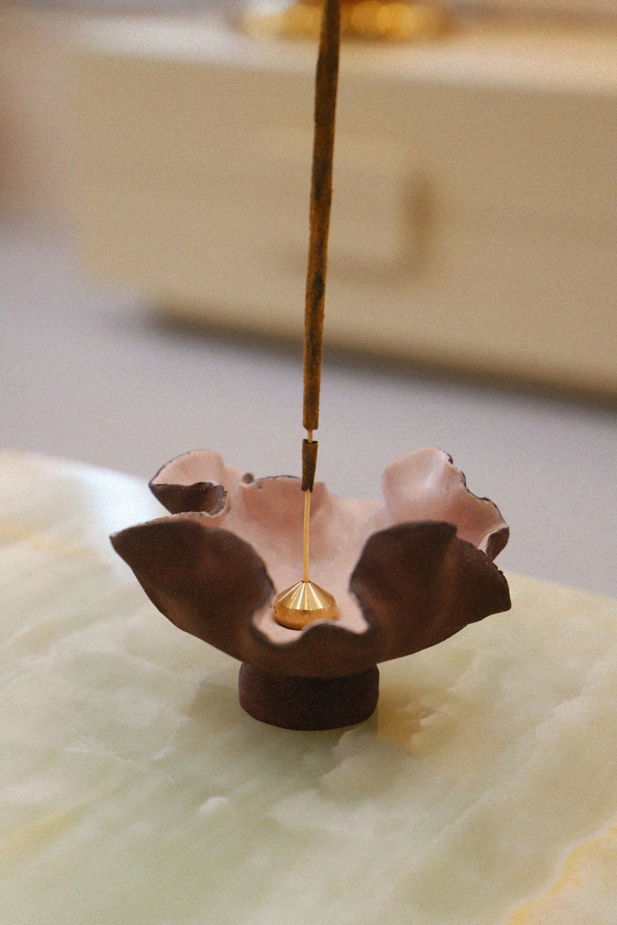 Hibiscus Rouge Handmade Ceramic Incense Holder – NH x L&S Ceramics