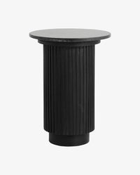 ERIE Side Table, Arnet Black Marble Top, ⌀ 40cm