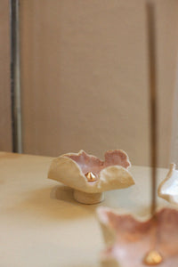 Handmade Incense Holder - Hibiscus Cherry Blossom  – NH x L.S Ceramics