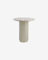 ERIE White Arnet Marble Cafe Table
