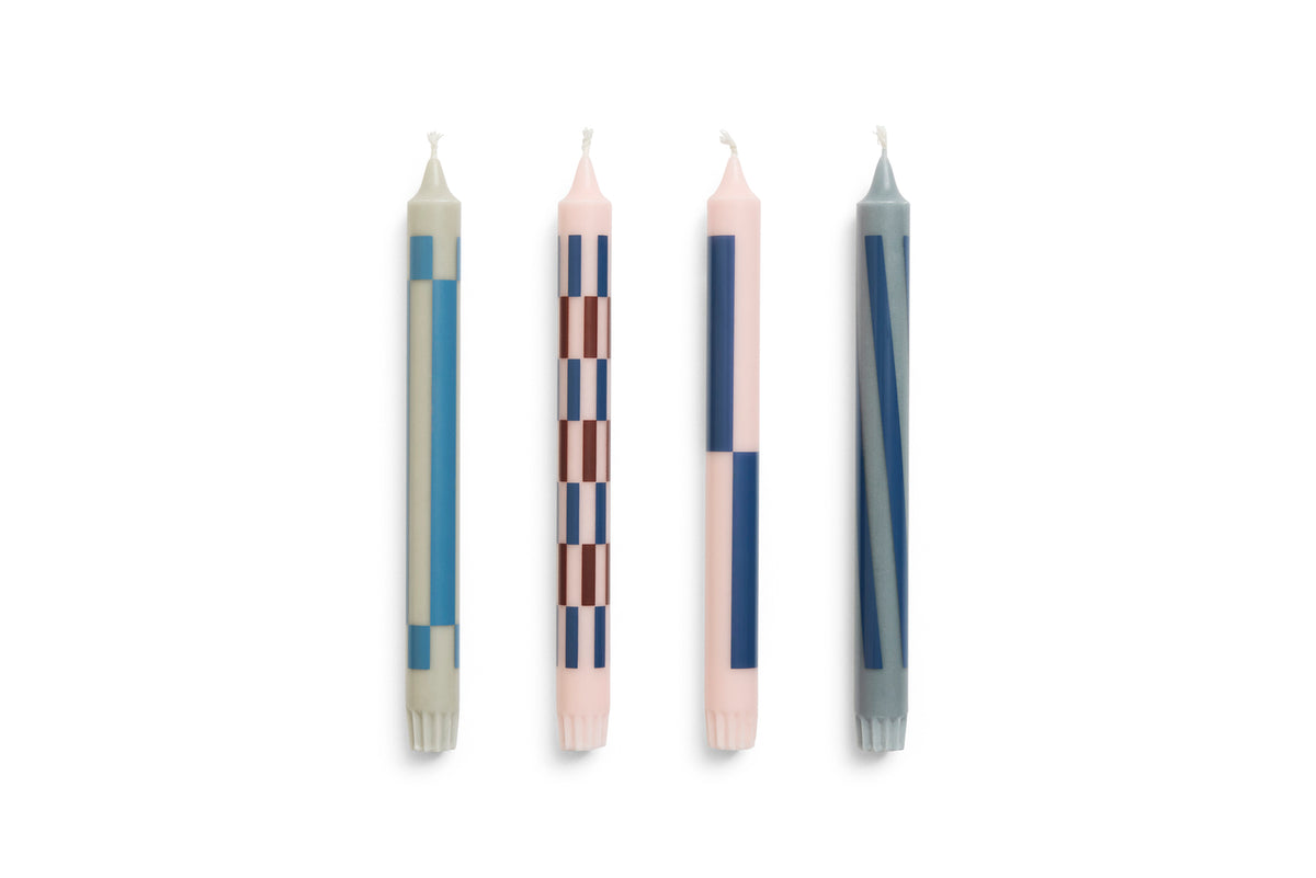 Pattern Candles by HAY, Packs of 4