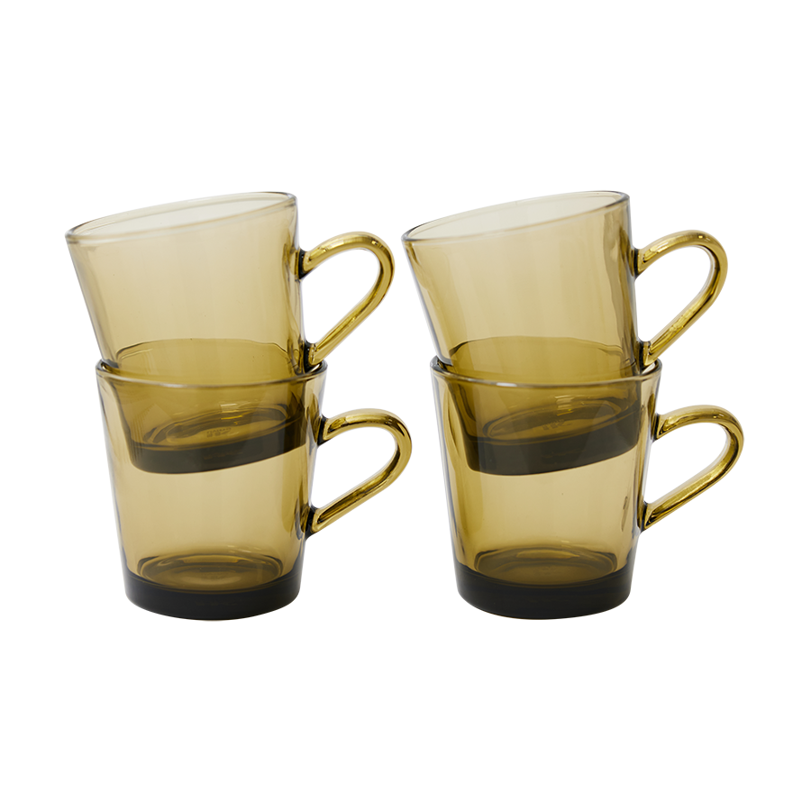 Coffee Cups Mud Brown (set of 4)