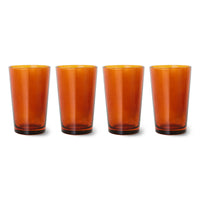 Tea Glasses Amber Brown (set of 4)