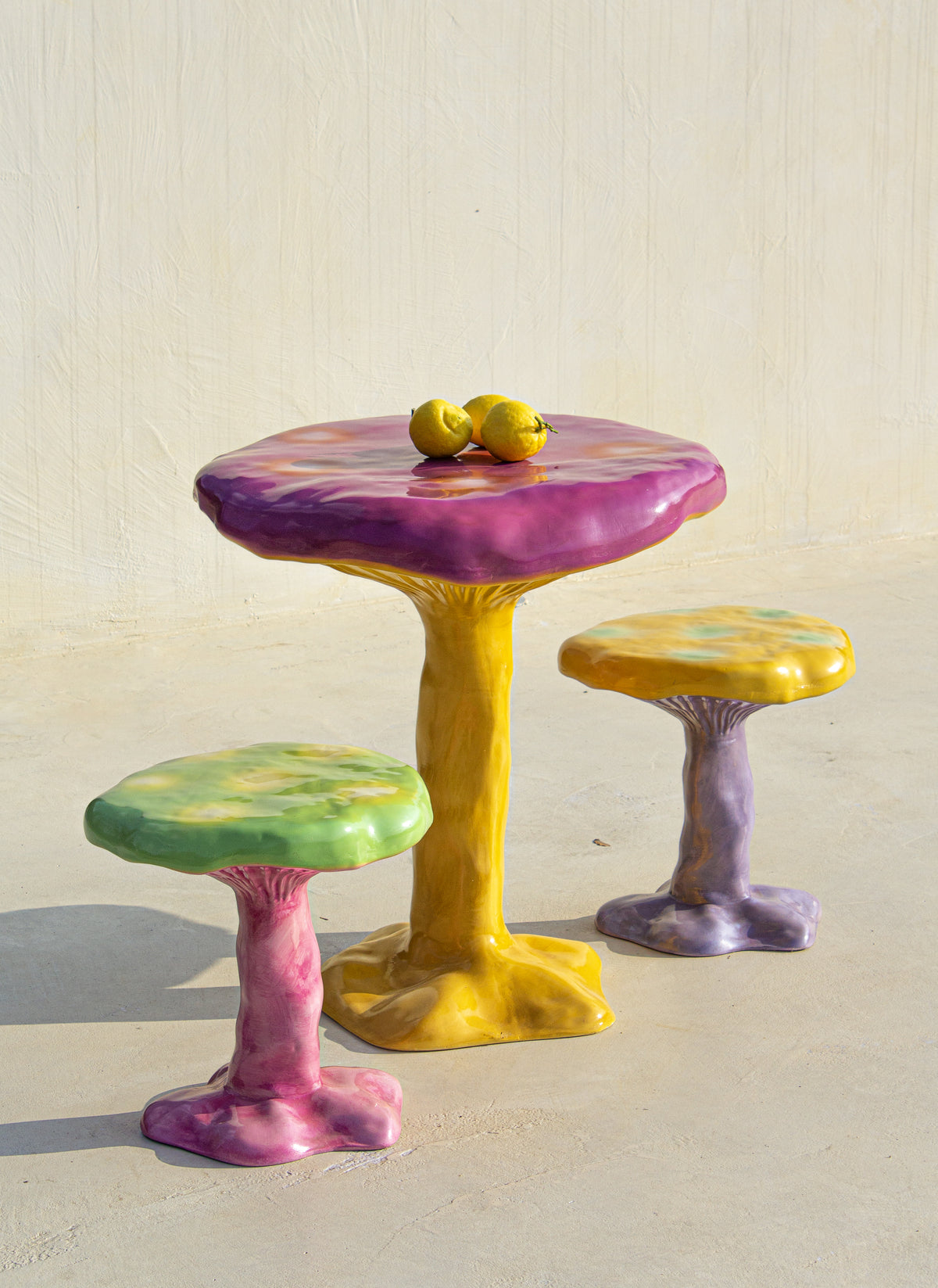 Seletti Amanita Stool - Playful Mushroom-Inspired Stool in Orange