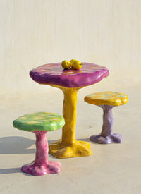 Seletti Amanita Stool - Playful Mushroom-Inspired Stool in Orange