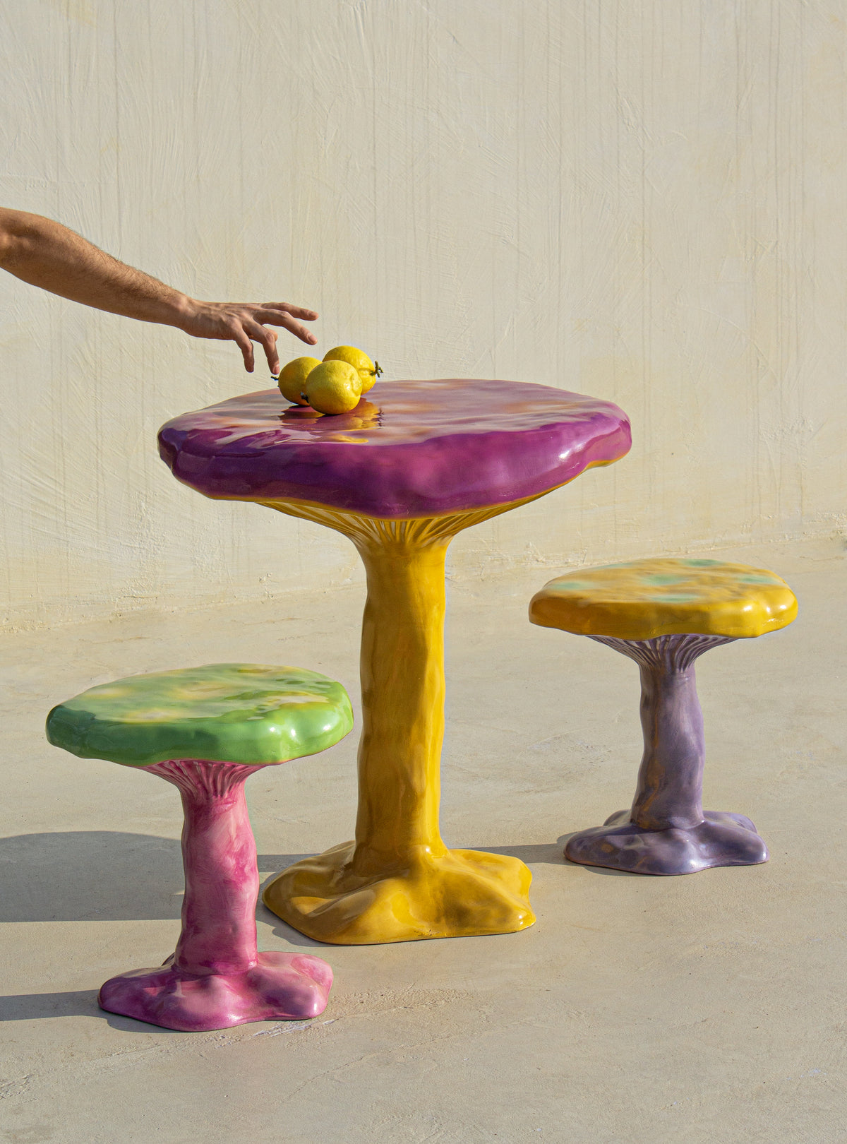 Seletti Amanita Table - Playful Mushroom-Inspired Table in Pink