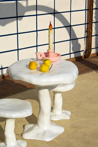 Seletti Amanita Table - Mushroom-Inspired Sculptural Table in White