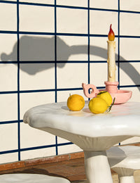 Seletti Amanita Table - Mushroom-Inspired Sculptural Table in White