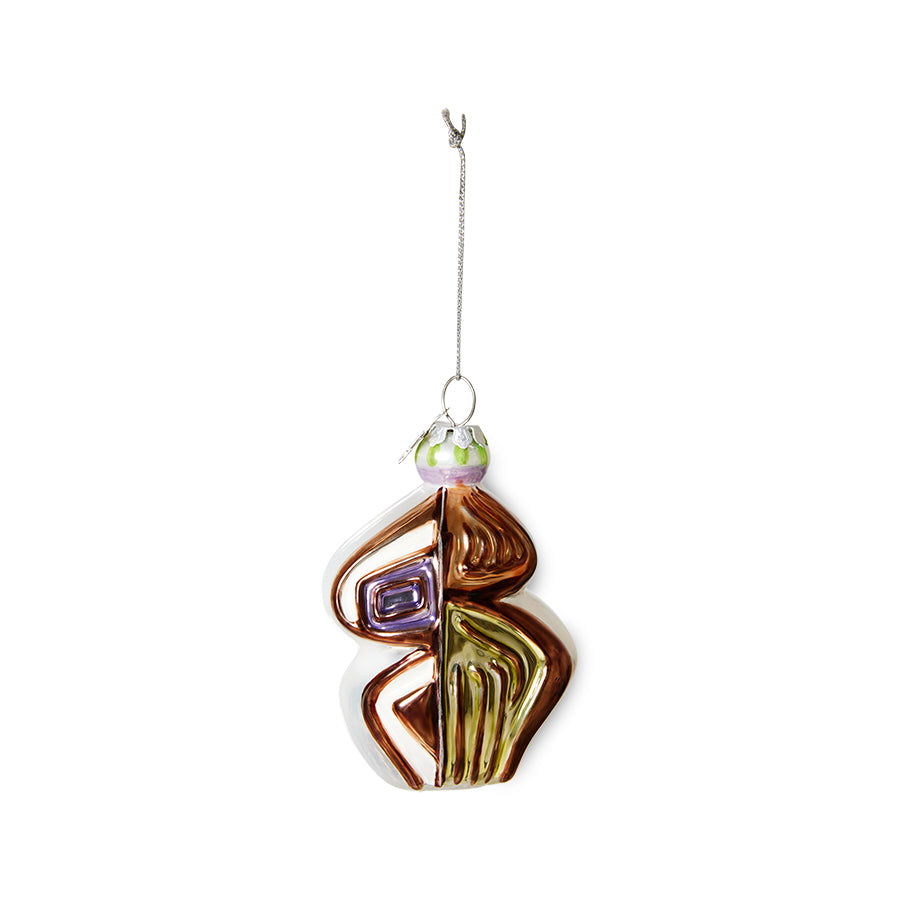 Glass Christmas Ornament, Anatomic Oval by HKLIVING