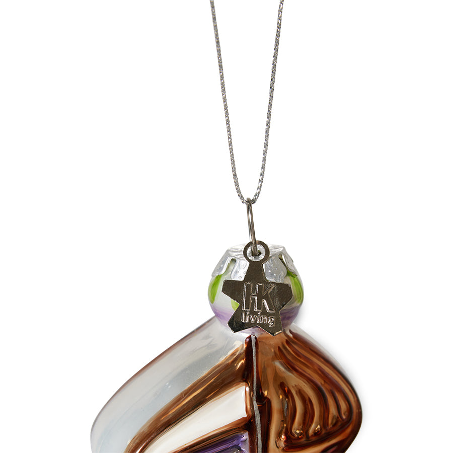 Glass Christmas Ornament, Anatomic Oval by HKLIVING