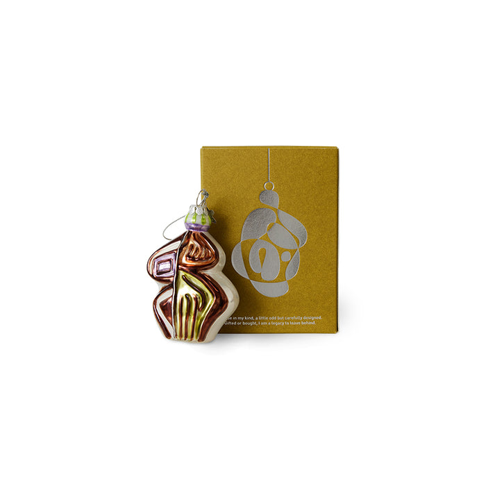 Glass Christmas Ornament, Anatomic Oval by HKLIVING