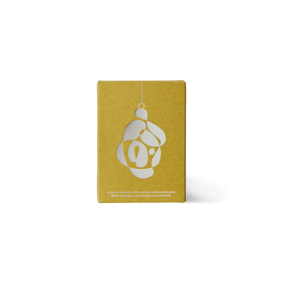 Glass Christmas Ornament, Anatomic Oval by HKLIVING