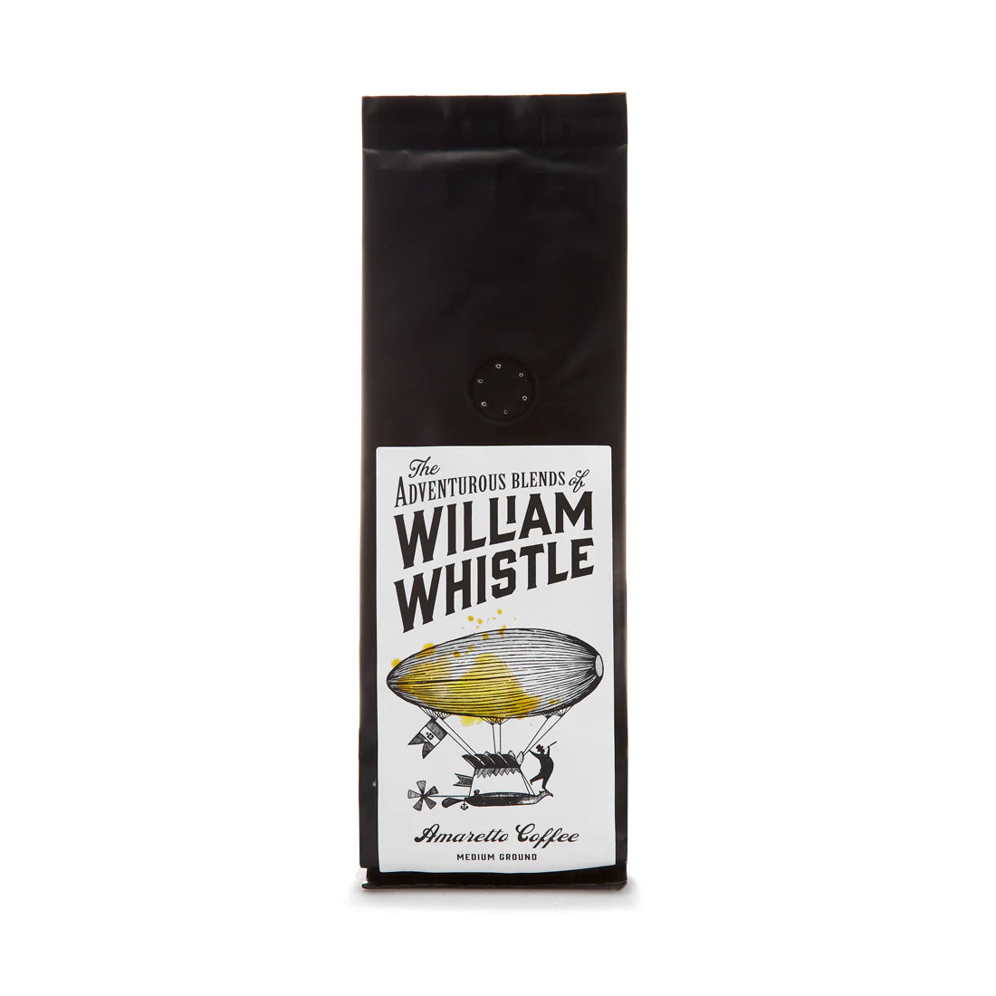 Amaretto Flavoured Ground Coffee by William Whistle – 100% Arabica