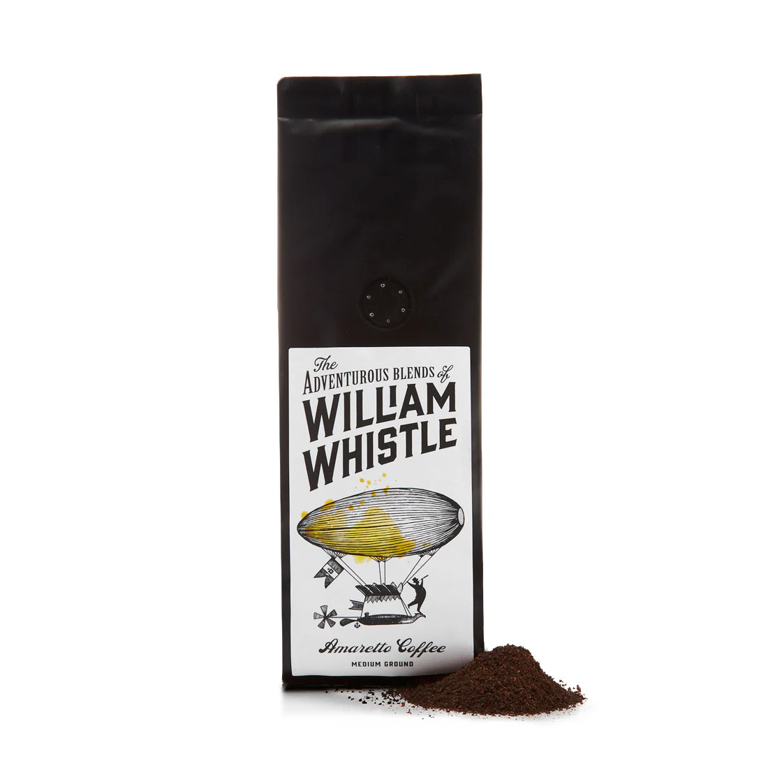 Amaretto Flavoured Ground Coffee by William Whistle – 100% Arabica