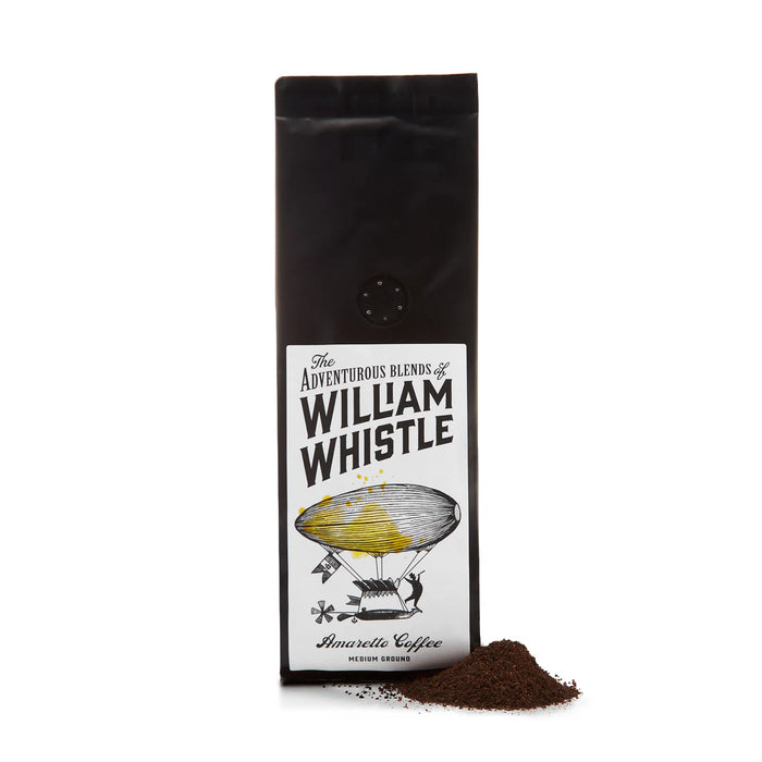 Amaretto Flavoured Ground Coffee by William Whistle – 100% Arabica